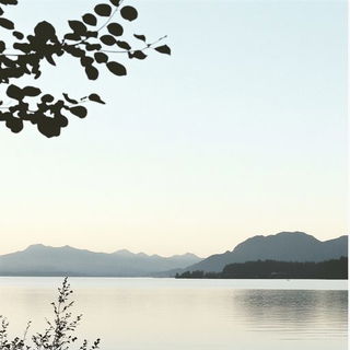 Balloonvale Gouache style, Midjourney V6.1: realistic landscape photograph of quiet dawn