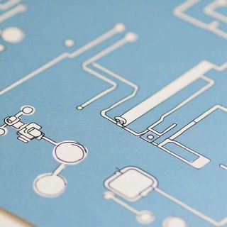 Balloonvale Gouache style, Midjourney V6.1: technical infrastructure blueprint schematics