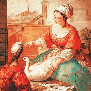 Codexarch style, Midjourney V6.1: classical 18th-century oil painting