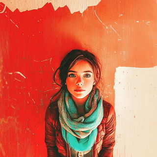 Codexarch style, Midjourney V6.1: photographic portrait of female protagonist