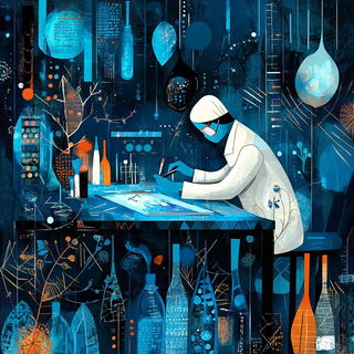 Gullwing Graffitics style, Midjourney V6.1: editorial illustration for popular scientific magazine cover