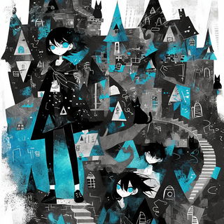 Gullwing Graffitics style, Midjourney V6.1: black-and-white manga comic strip