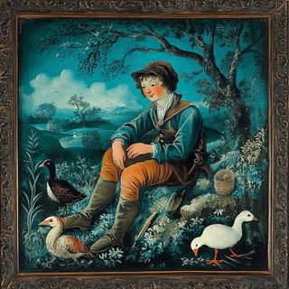 Gullwing Graffitics style, Midjourney V6.1: classical 18th-century oil painting