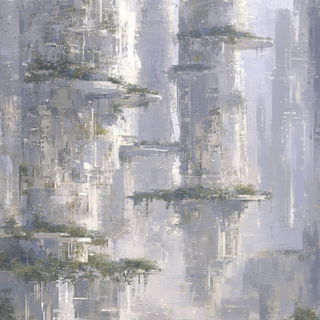 Skyfold Ideogram style, Midjourney V6.1: megacity with futuristic bioarchitecture