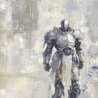 Skyfold Ideogram style, Midjourney V6.1: concept art character design of retropunk steam knight