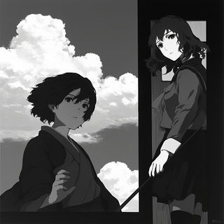 Stagebolt Seafable style, Midjourney V6.1: black-and-white manga comic strip