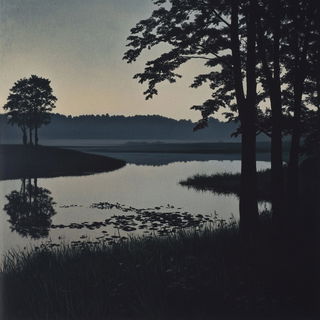 Stagebolt Seafable style, Midjourney V6.1: realistic landscape photograph of quiet dawn