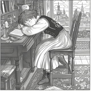 Opalstar Chromanime style, Midjourney V6.1: black-and-white manga comic strip
