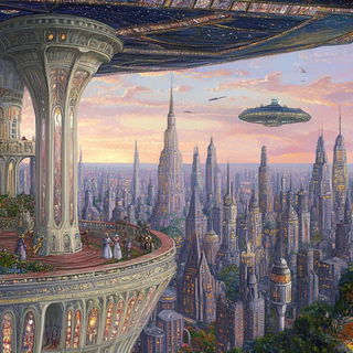 Opalstar Chromanime style, Midjourney V6.1: cinematic shot from sci-fi movie
