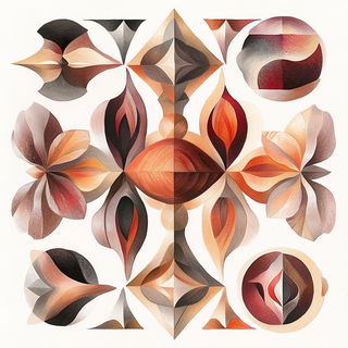 Colortrace Cyclone style, Midjourney V6.1: creative pattern composition