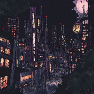 Shardhaven style, Midjourney V6.1: megacity with futuristic bioarchitecture