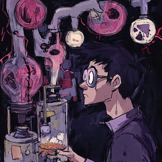 Shardhaven style, Midjourney V6.1: editorial illustration for popular scientific magazine cover