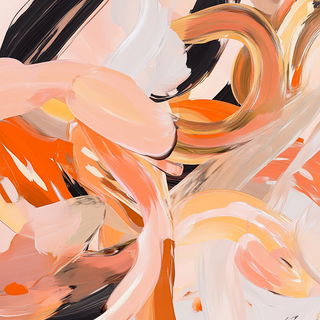 Shoreline Inside the Hand style, Midjourney V6.1: abstract 3D render