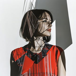 Monsoon Storypaint style, Midjourney V6.1: photographic portrait of female protagonist