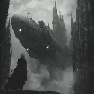 Engraved Megalopolis style, Midjourney V6.1: cinematic shot from sci-fi movie