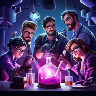 Tealflare Storycraft style, Midjourney V6.1: editorial illustration for popular scientific magazine cover