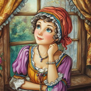 Cairnshadow style, Midjourney V6.1: classical 18th-century oil painting