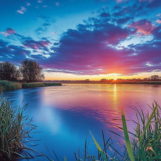 Cairnshadow style, Midjourney V6.1: realistic landscape photograph of quiet dawn