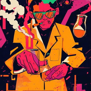 Gloamhide style, Midjourney V6.1: editorial illustration for popular scientific magazine cover