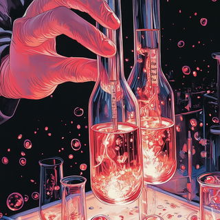 Cinebrume style, Midjourney V6.1: editorial illustration for popular scientific magazine cover