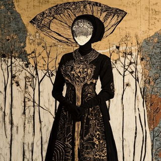 Moonmarket Cartography style, Midjourney V6.1: haute-couture fashion outfit
