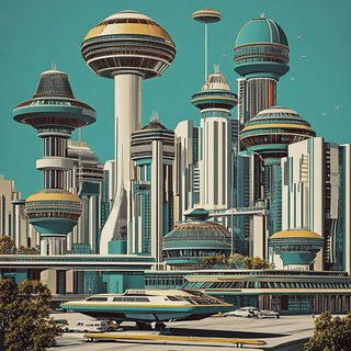 Sunset Track Anime style, Midjourney V6.1: megacity with futuristic bioarchitecture