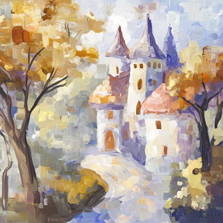 Chromascour style, Midjourney V6.1: retro fairy-tale illustration