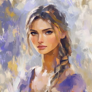 Chromascour style, Midjourney V6.1: photographic portrait of female protagonist