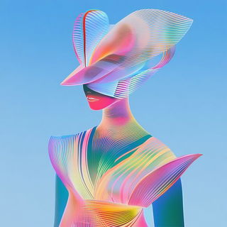 Heraldiflora style, Midjourney V6.1: haute-couture fashion outfit