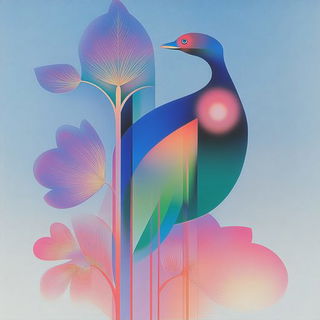 Heraldiflora style, Midjourney V6.1: traditional folk art