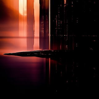 Saffronfoil Diptych style, Midjourney V6.1: cinematic shot from sci-fi movie