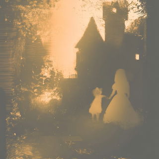 Inkprosthetica style, Midjourney V6.1: retro fairy-tale illustration