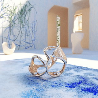 Stratacut style, Midjourney V6.1: abstract 3D render