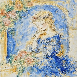 Stratacut style, Midjourney V6.1: classical 18th-century oil painting