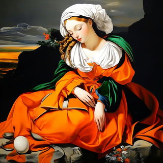 Pale Plate Topography style, Midjourney V6.1: classical 18th-century oil painting