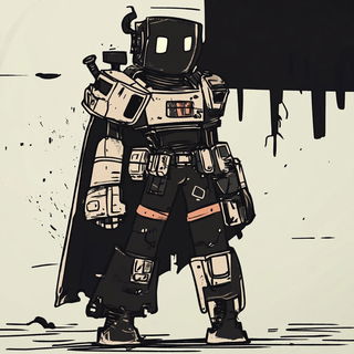 Lavacelestia style, Midjourney V6.1: concept art character design of retropunk steam knight
