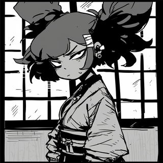 Lavacelestia style, Midjourney V6.1: black-and-white manga comic strip