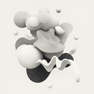 Ocheroptic style, Midjourney V6.1: abstract 3D render