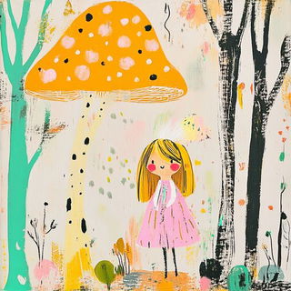 Catenary Roam style, Midjourney V6.1: retro fairy-tale illustration