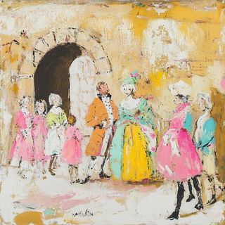 Catenary Roam style, Midjourney V6.1: classical 18th-century oil painting