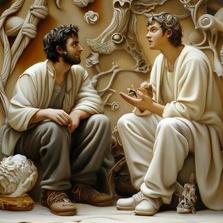 Chromafault style, Midjourney V6.1: classical 18th-century oil painting