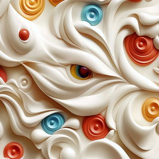 Chromafault style, Midjourney V6.1: creative pattern composition