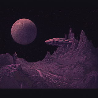 Bougainvillea Eyes style, Midjourney V6.1: cinematic shot from sci-fi movie