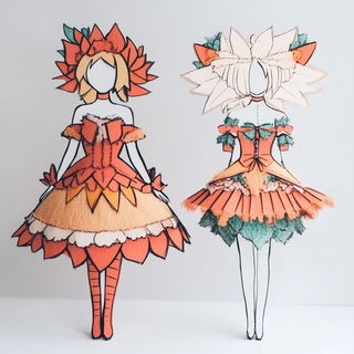 Moonmolt style, Midjourney V6.1: haute-couture fashion outfit