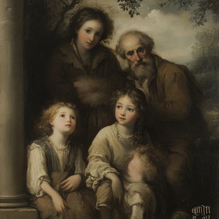 Aeroanatomics style, Midjourney V6.1: classical 18th-century oil painting