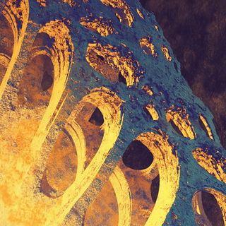 Papercourt Diorama style, Midjourney V6.1: abstract 3D render