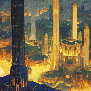 Papercourt Diorama style, Midjourney V6.1: megacity with futuristic bioarchitecture