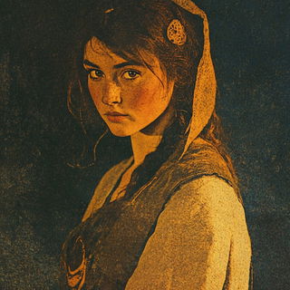 Papercourt Diorama style, Midjourney V6.1: photographic portrait of female protagonist