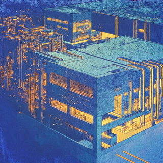 Papercourt Diorama style, Midjourney V6.1: technical infrastructure blueprint schematics