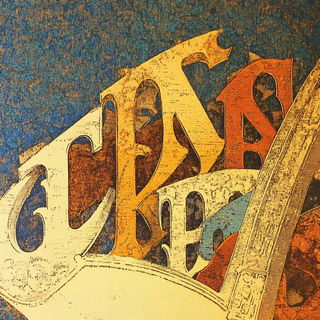Papercourt Diorama style, Midjourney V6.1: typographic composition with large letters